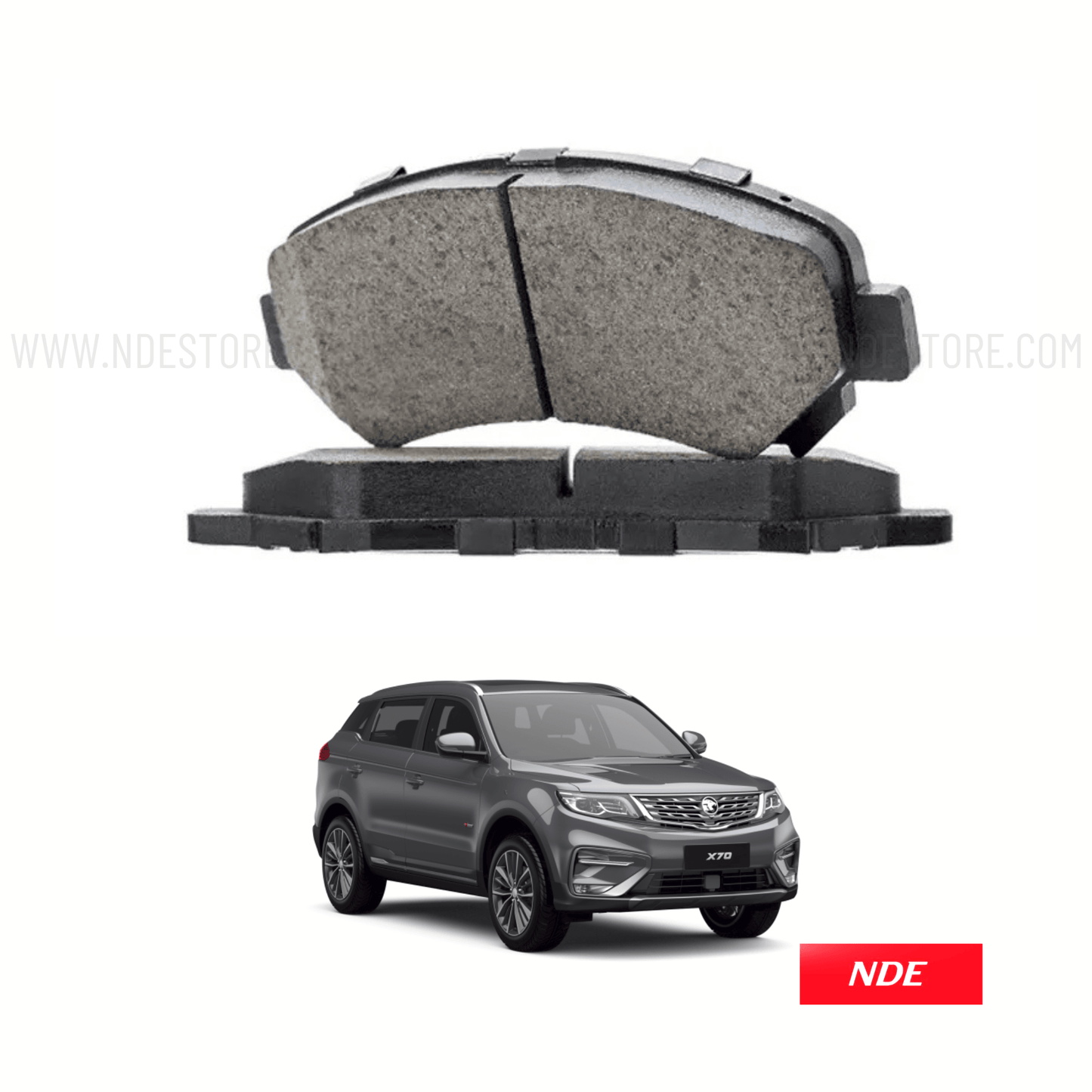 BRAKE DISC PAD SET FRONT IMPORTED FOR PROTON X70 - ndestore.com