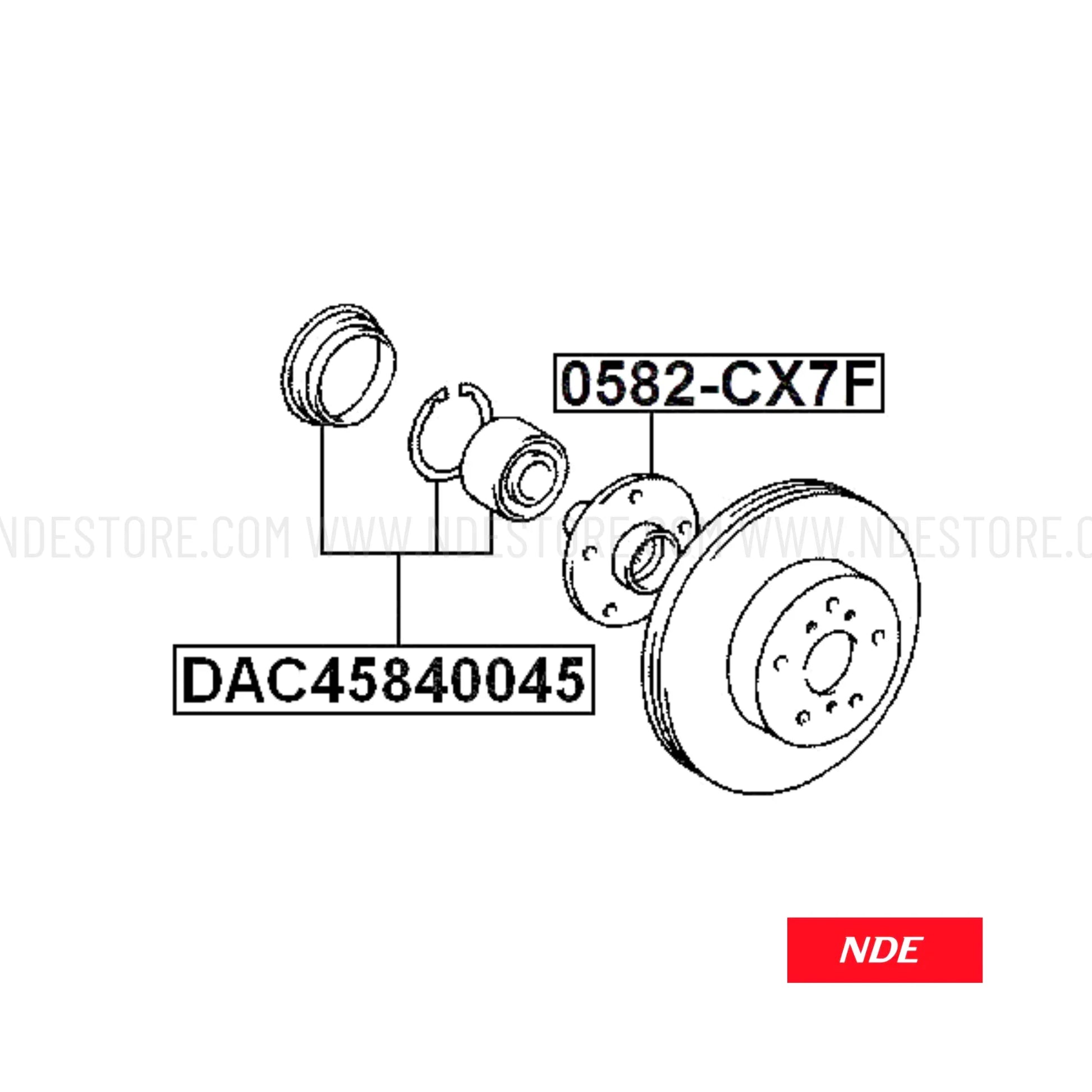 WHEEL BEARING FRONT GENUINE FOR PROTON X70 - ndestore.com