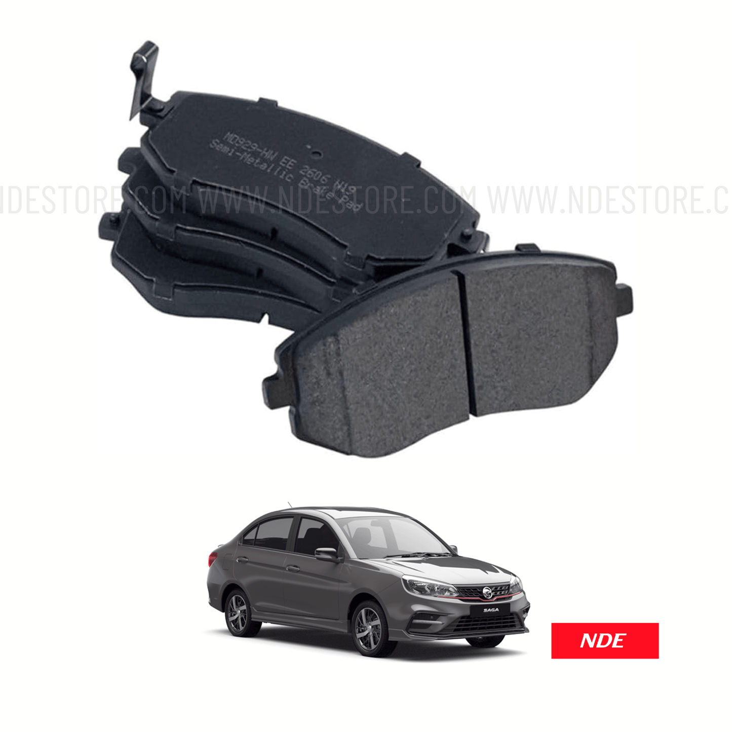 BRAKE DISC PAD SET FRONT FOR PROTON SAGA - ndestore.com
