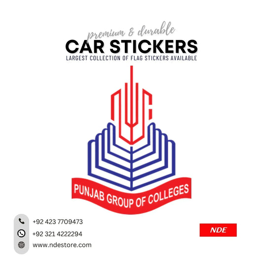 STICKER PUNJAB GROUP OF COLLAGES LOGO - ndestore.com