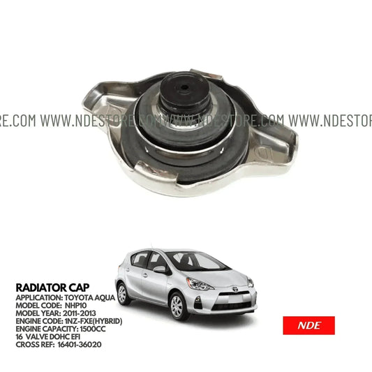 RADIATOR CAP ASSY FOR TOYOTA AQUA - ndestore.com
