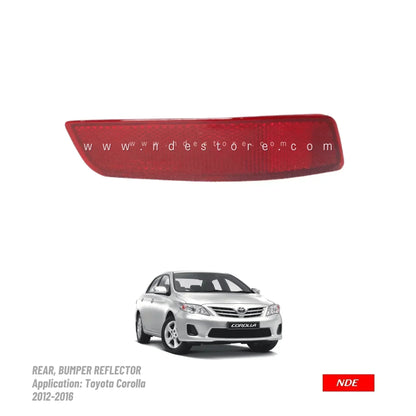 BUMPER, REFLECTOR REAR FOR TOYOTA COROLLA (2008-2018) - ndestore.com