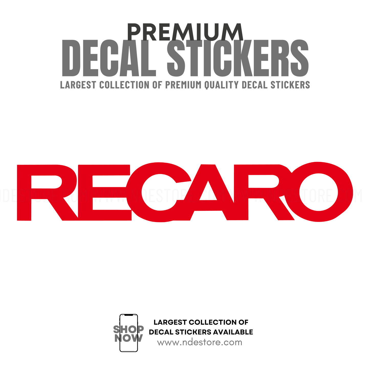 STICKER RECARO (CUSTOM) - ndestore.com