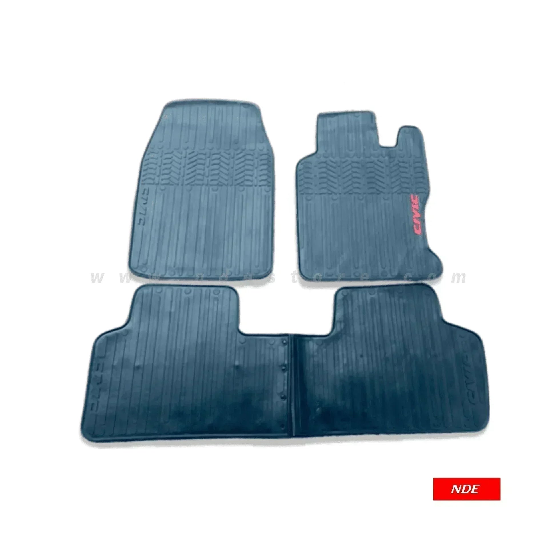 FLOOR MAT RUBBER / LATEX ANTI SLIP SILICONE BLACK FOR HONDA CIVIC (2006-2012) (IMPORTED) - ndestore.com