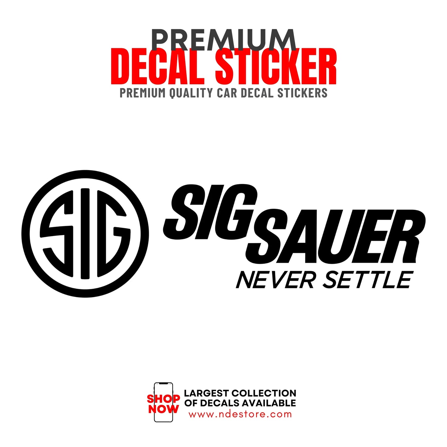 STICKER DECAL SIG SAUER