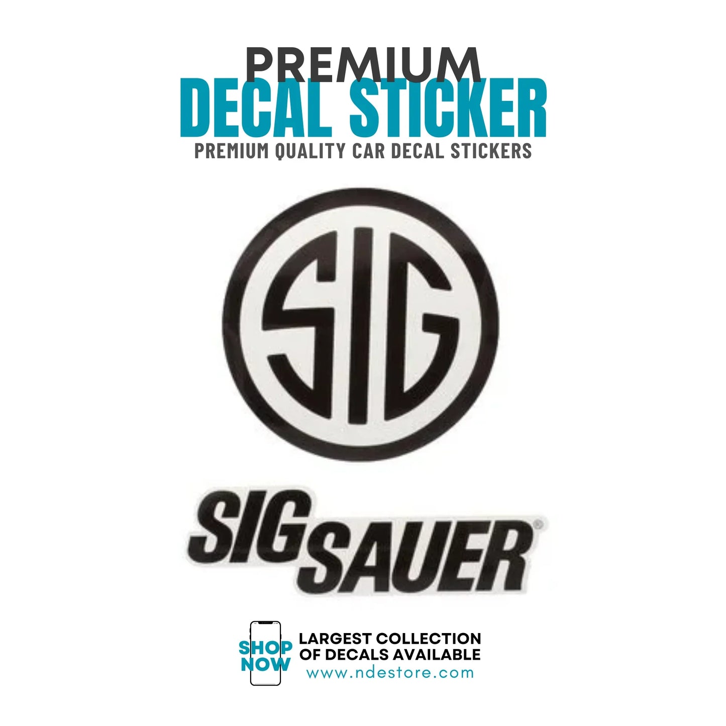 STICKER DECAL SIG SAUER