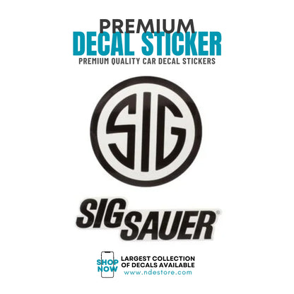 STICKER DECAL SIG SAUER