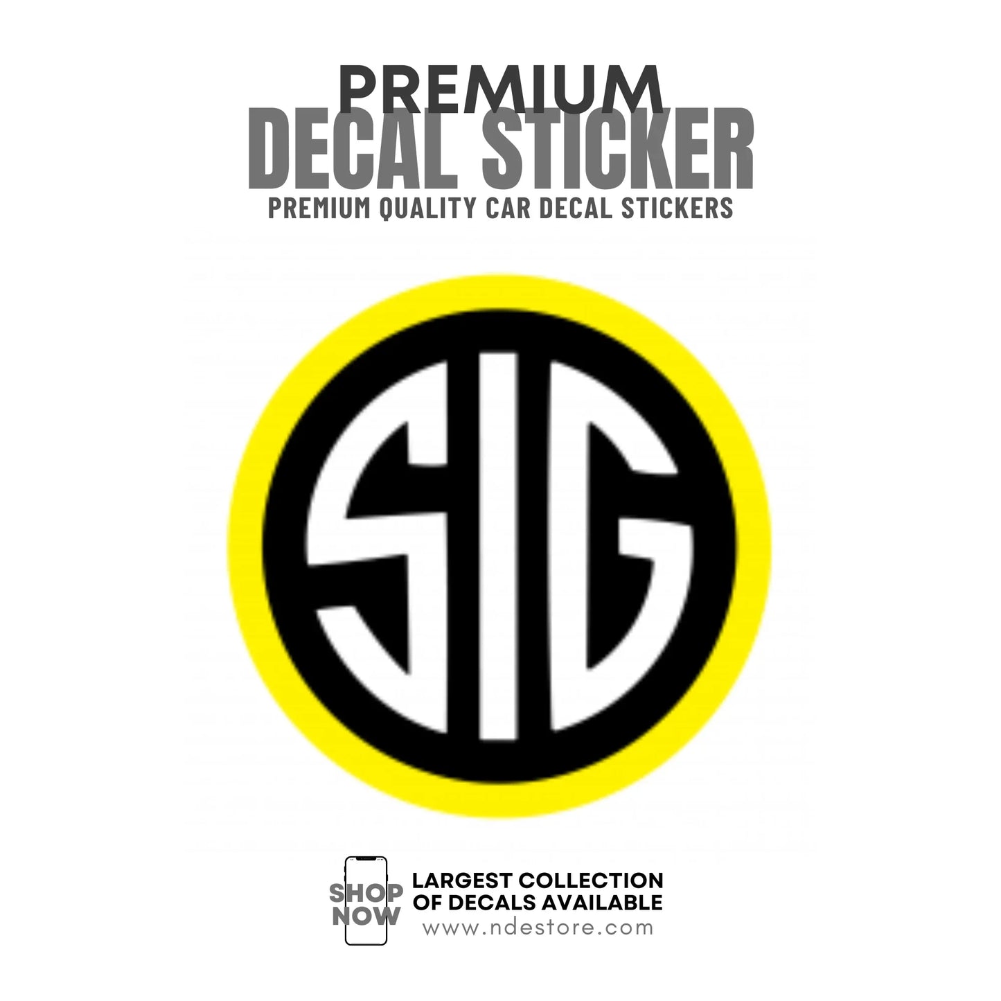 STICKER DECAL SIG