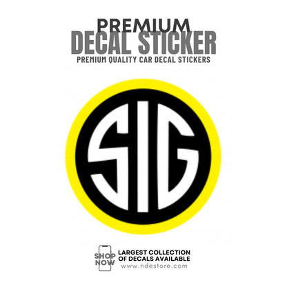 STICKER DECAL SIG