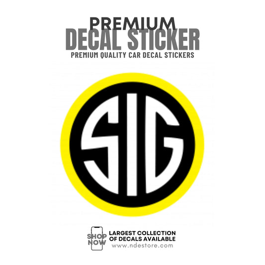 STICKER DECAL SIG