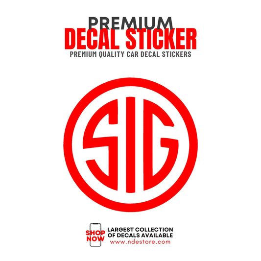STICKER DECAL SIG SAUER