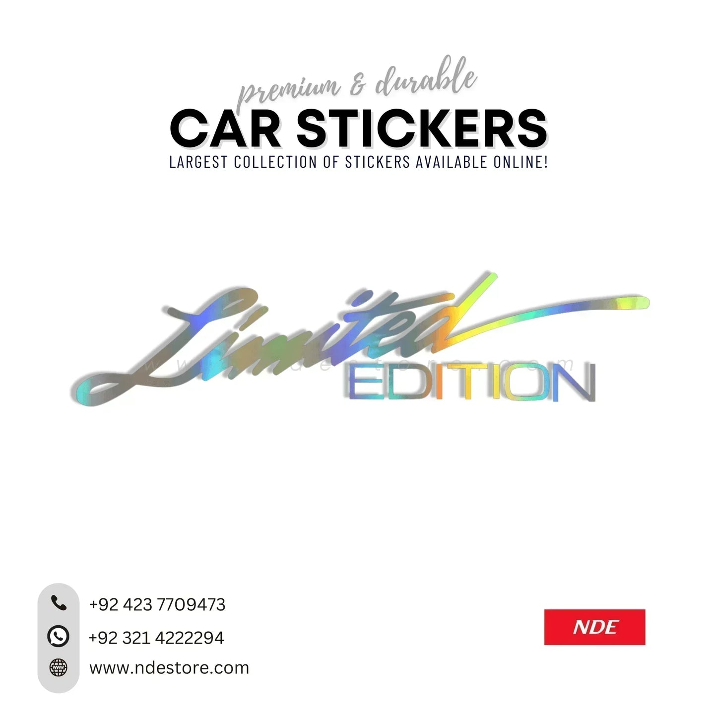 STICKER LIMITED EDITION (SILVER) - ndestore.com