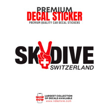 STICKER DECAL SKYDIVE SWITZERLAND