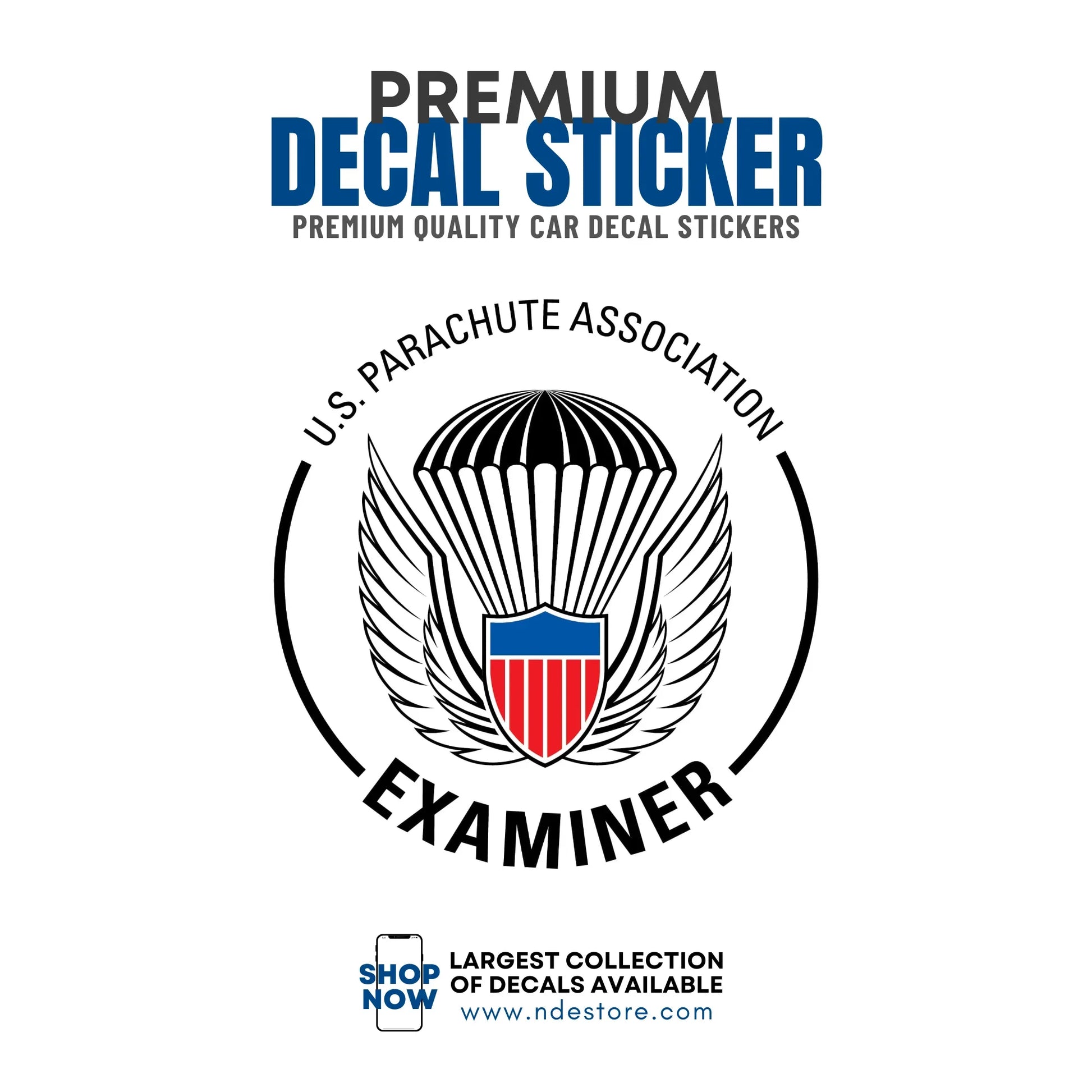 STICKER DECAL PARACHUTE ASSOCIATION
