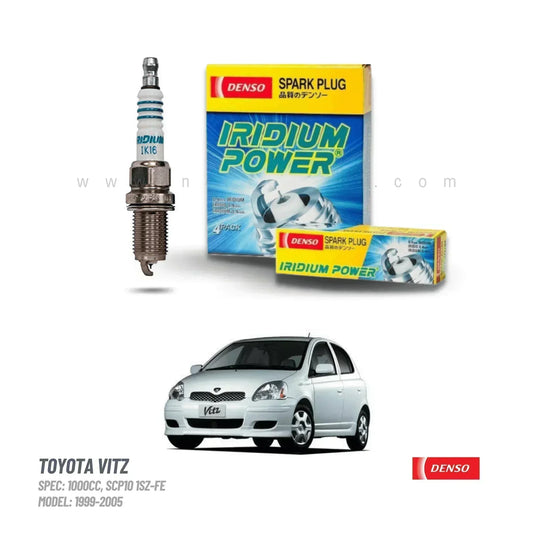 SPARK PLUG DENSO IRIDIUM POWER FOR TOYOTA VITZ (1000CC, 1999-2005) - ndestore.com