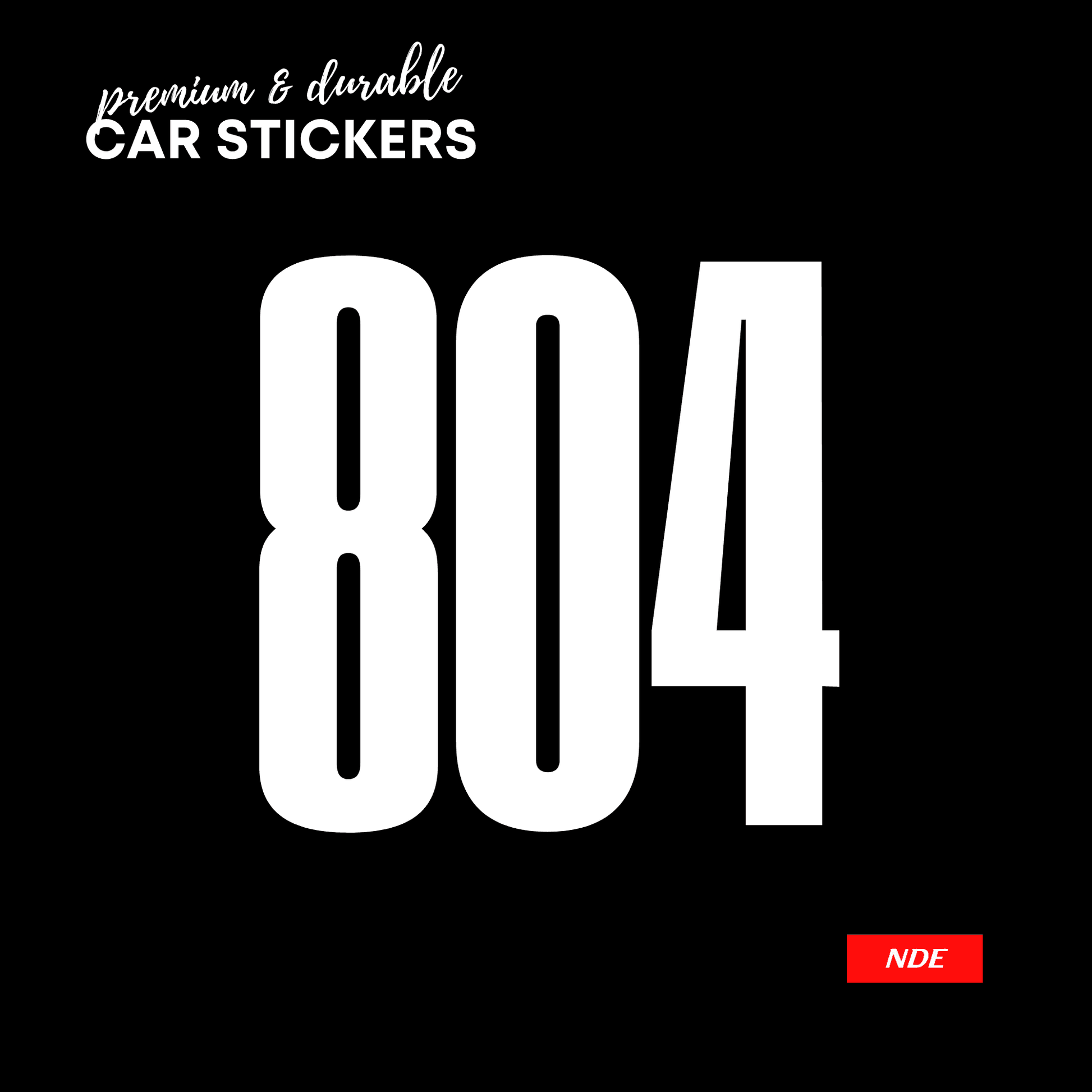 STICKER, 804 SERIES - ndestore.com