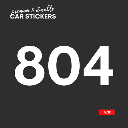 STICKER, 804 SERIES - ndestore.com