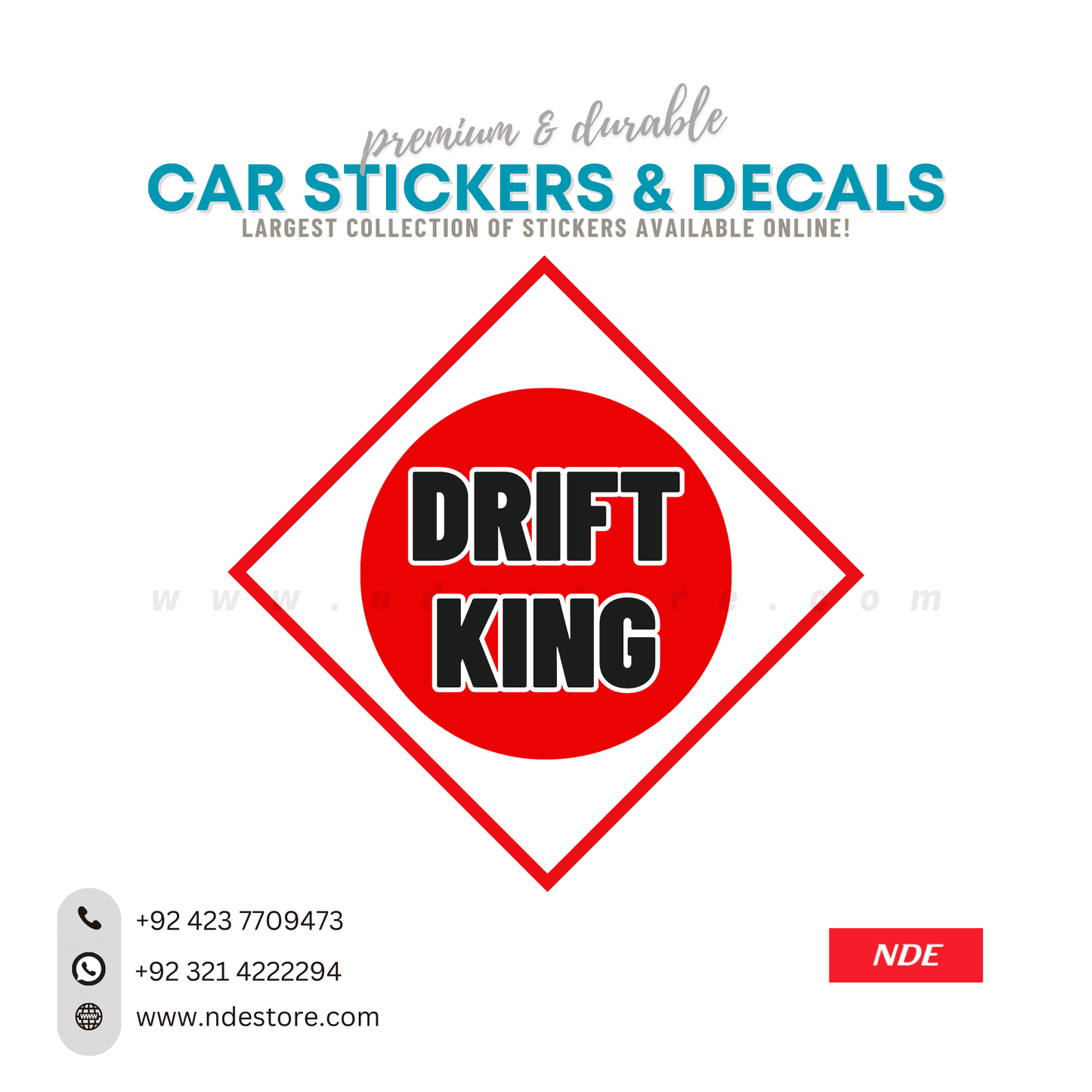 STICKER DRIFT KING - ndestore.com