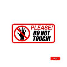 STICKER DO NOT TOUCH - ndestore.com