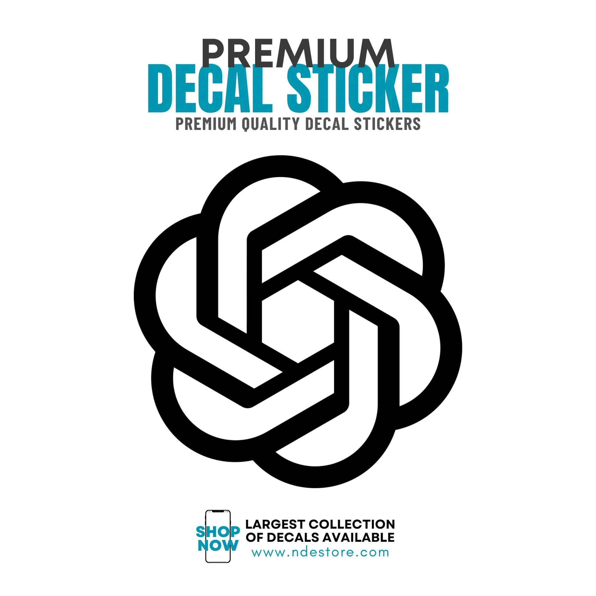 STICKER DECAL ChatGPT LOGO