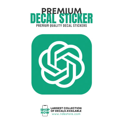 STICKER DECAL ChatGPT LOGO