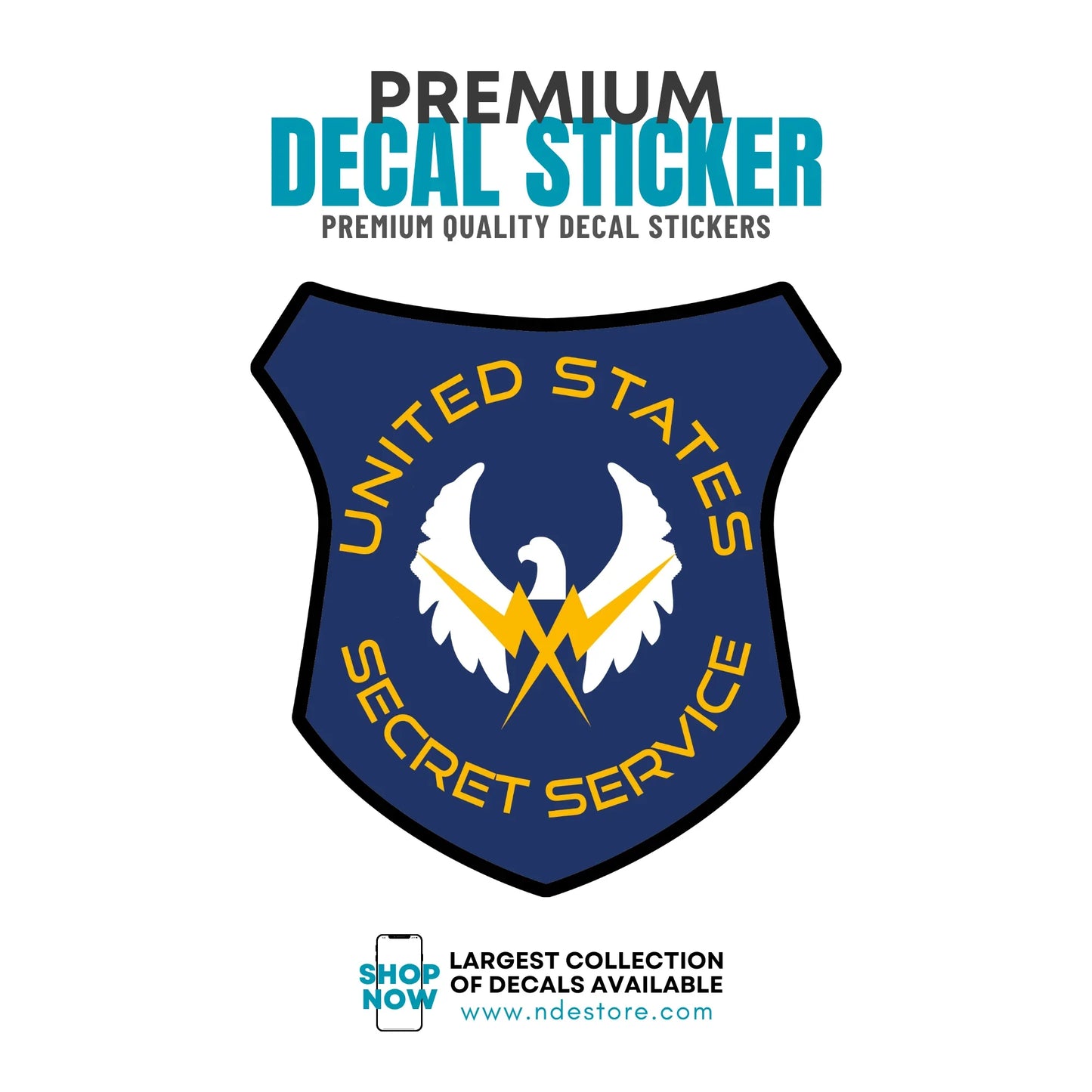STICKER DECAL US SECRET SERVICE