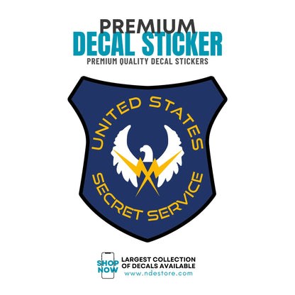 STICKER DECAL US SECRET SERVICE