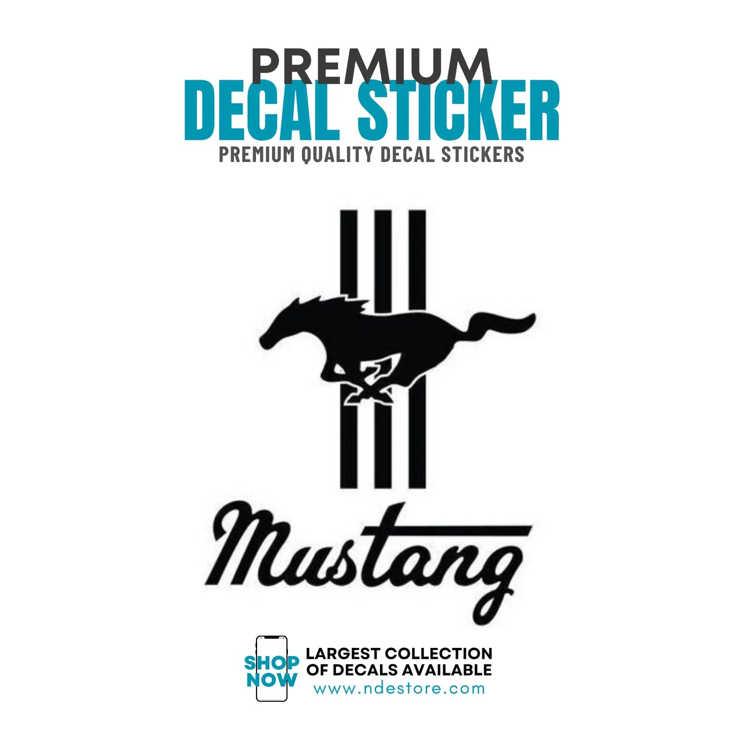 STICKER DECAL MUSTANG