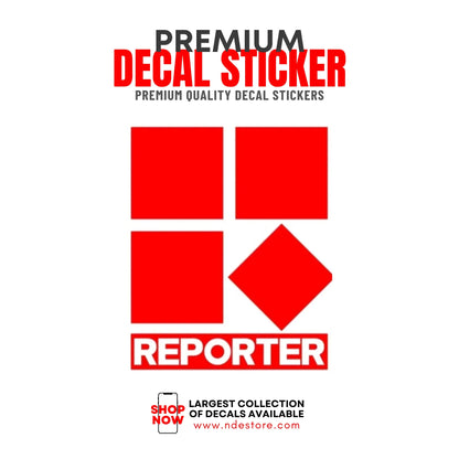 STICKER DECAL REPORTER