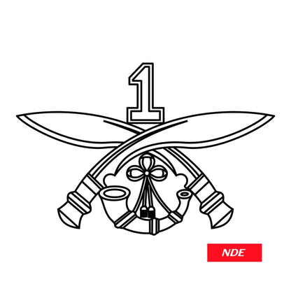 STICKER DECAL GORKHA RIFLES