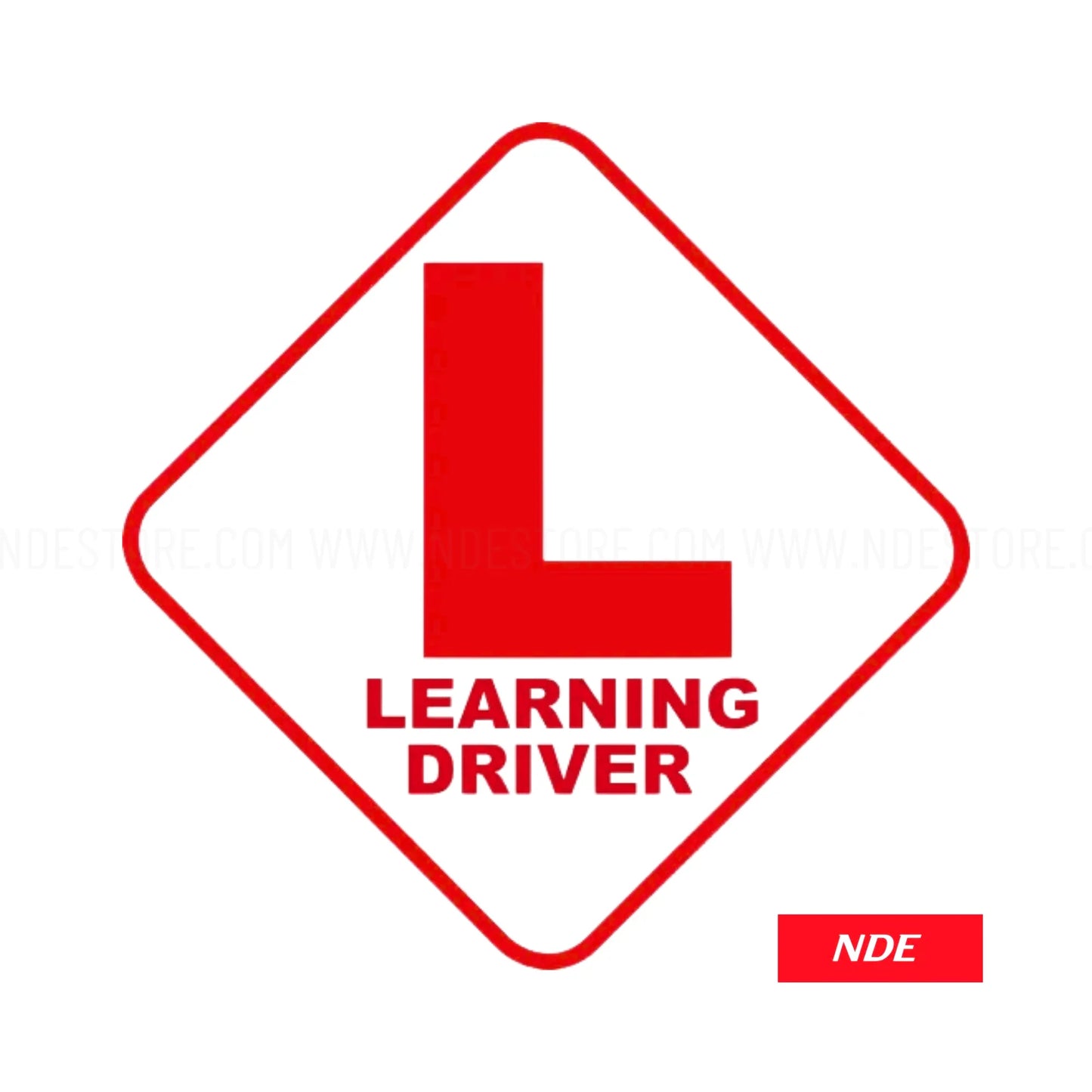 STICKER DECAL LEARNING DRIVER