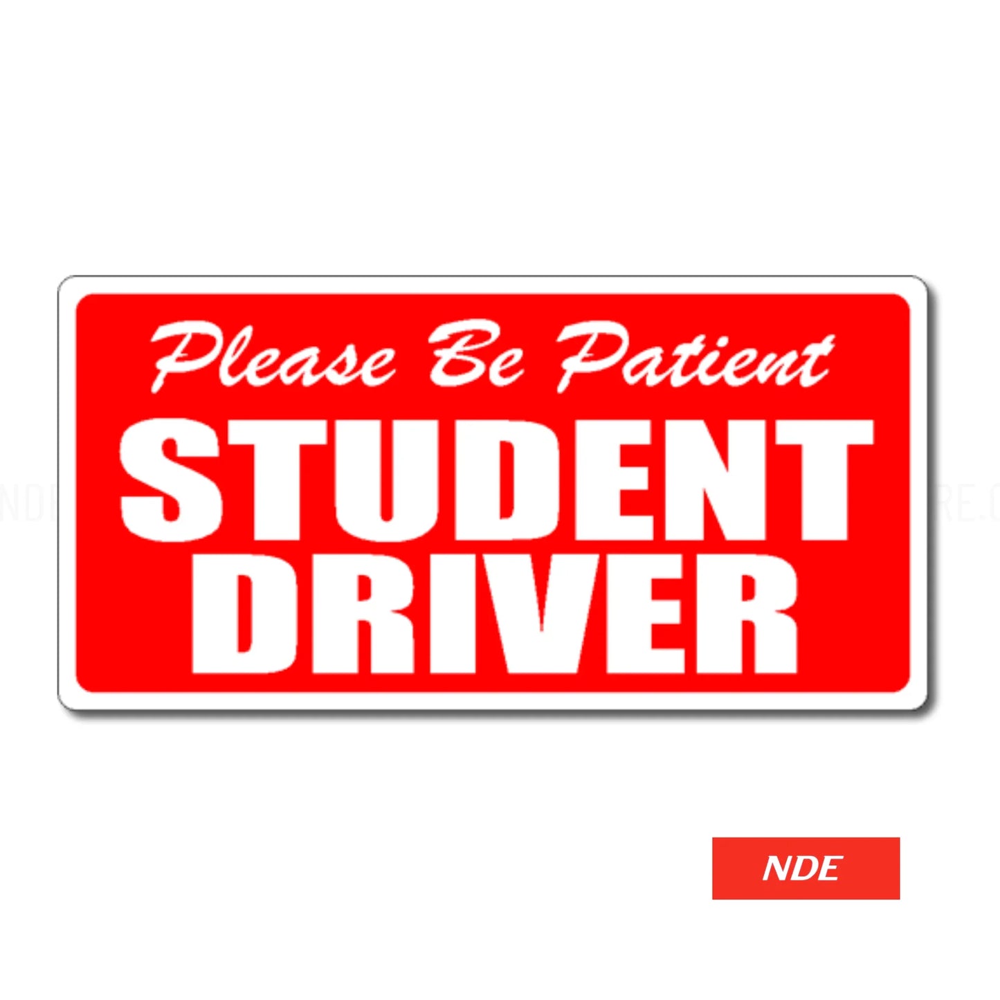 STICKER DECAL STUDENT DRIVER