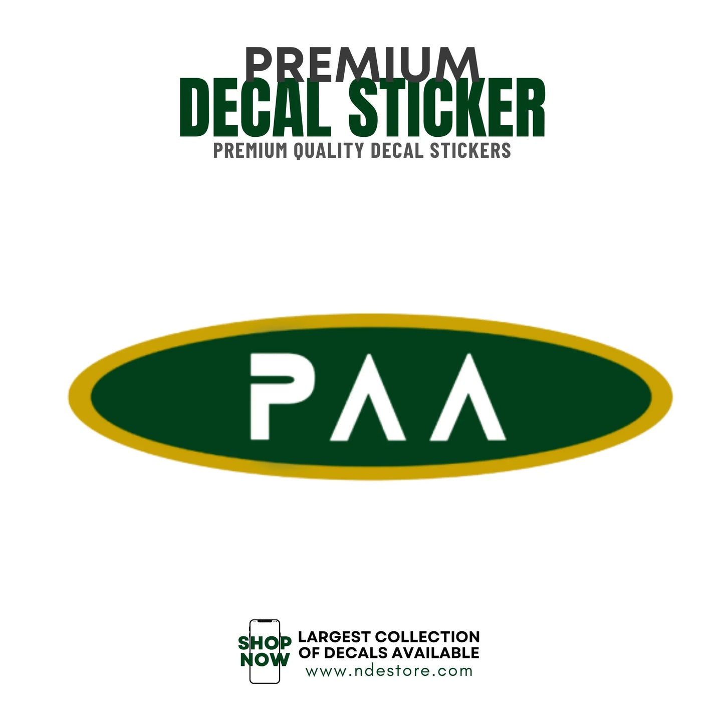 STICKER DECAL PAA