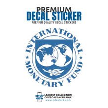 STICKER DECAL INTERNATIONAL MONETARY FUND
