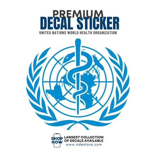 STICKER DECAL WORLD HEALTH ORGANIZATION