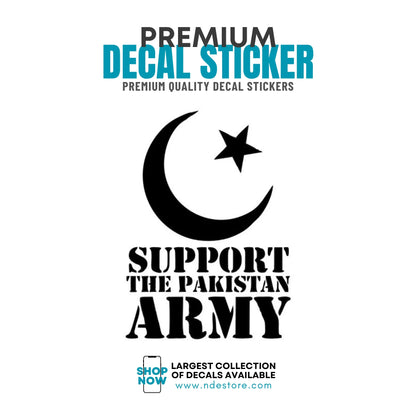 STICKER DECAL SUPPORT THE PAKISTAN ARMY