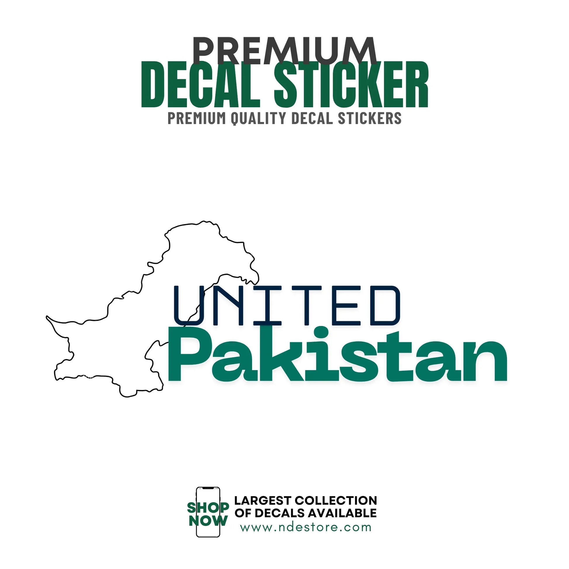 STICKER DECAL UNITED PAKISTAN