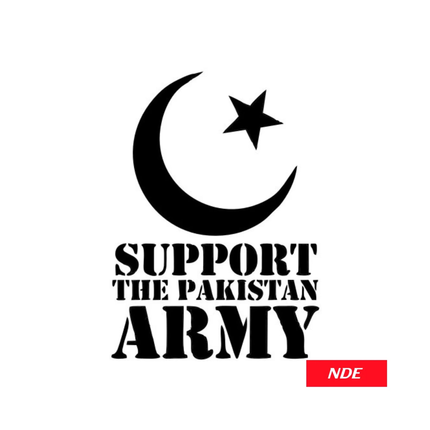 STICKER DECAL SUPPORT THE PAKISTAN ARMY