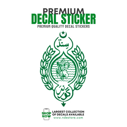 STICKER DECAL SINDH GOVERNOR