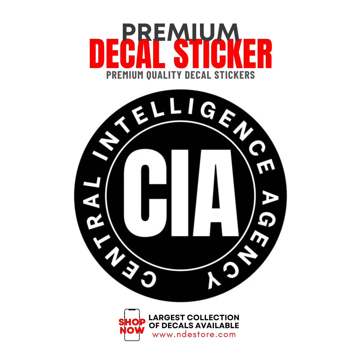 Sticker Decal CIA - Shop Now – ndestore.com