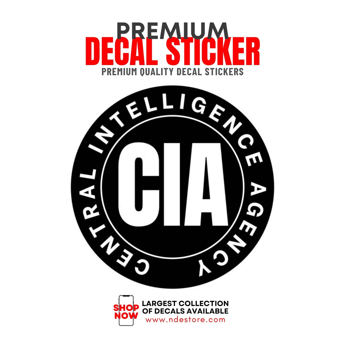 STICKER DECAL CIA