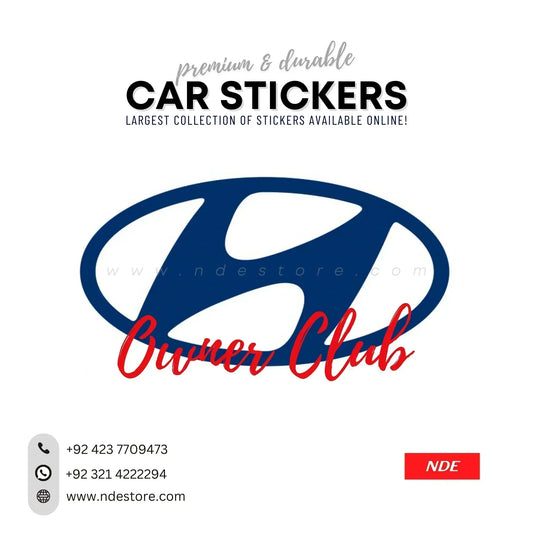 STICKER HYUNDAI OWNER CLUB (SKU:141027) - ndestore.com
