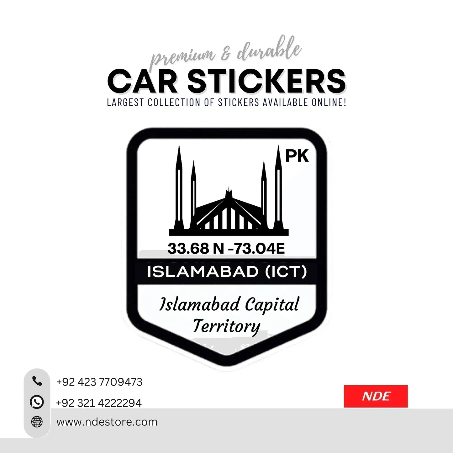 STICKER ISLAMABAD (SKU:C99086) - ndestore.com