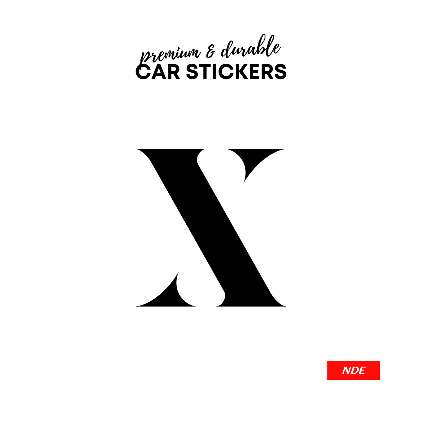 STICKER, X SKU:44955 - ndestore.com