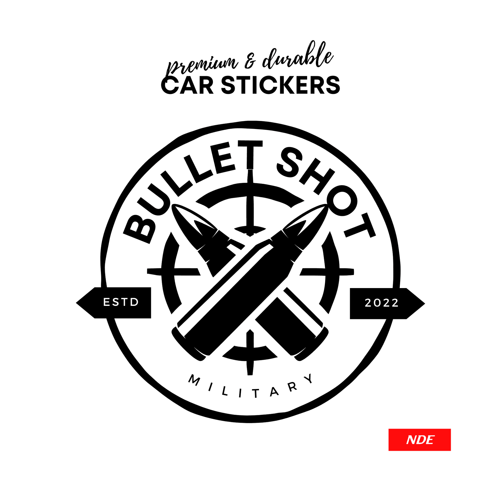 STICKER, BULLET SHOT SKU:99645 - ndestore.com