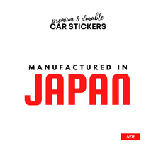 STICKER, MANUFACTURED IN JAPAN SKU:99650 - ndestore.com