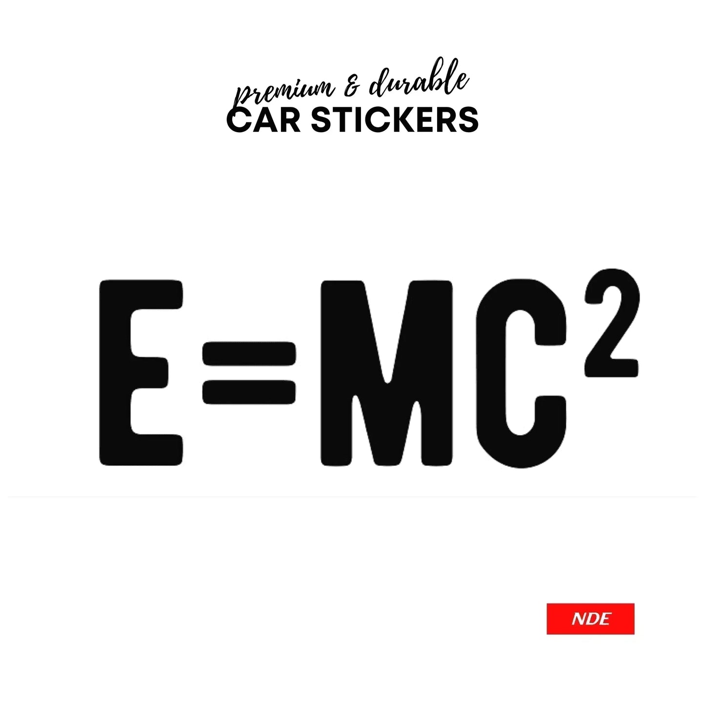 STICKER, E=MC SKU:99979 - ndestore.com