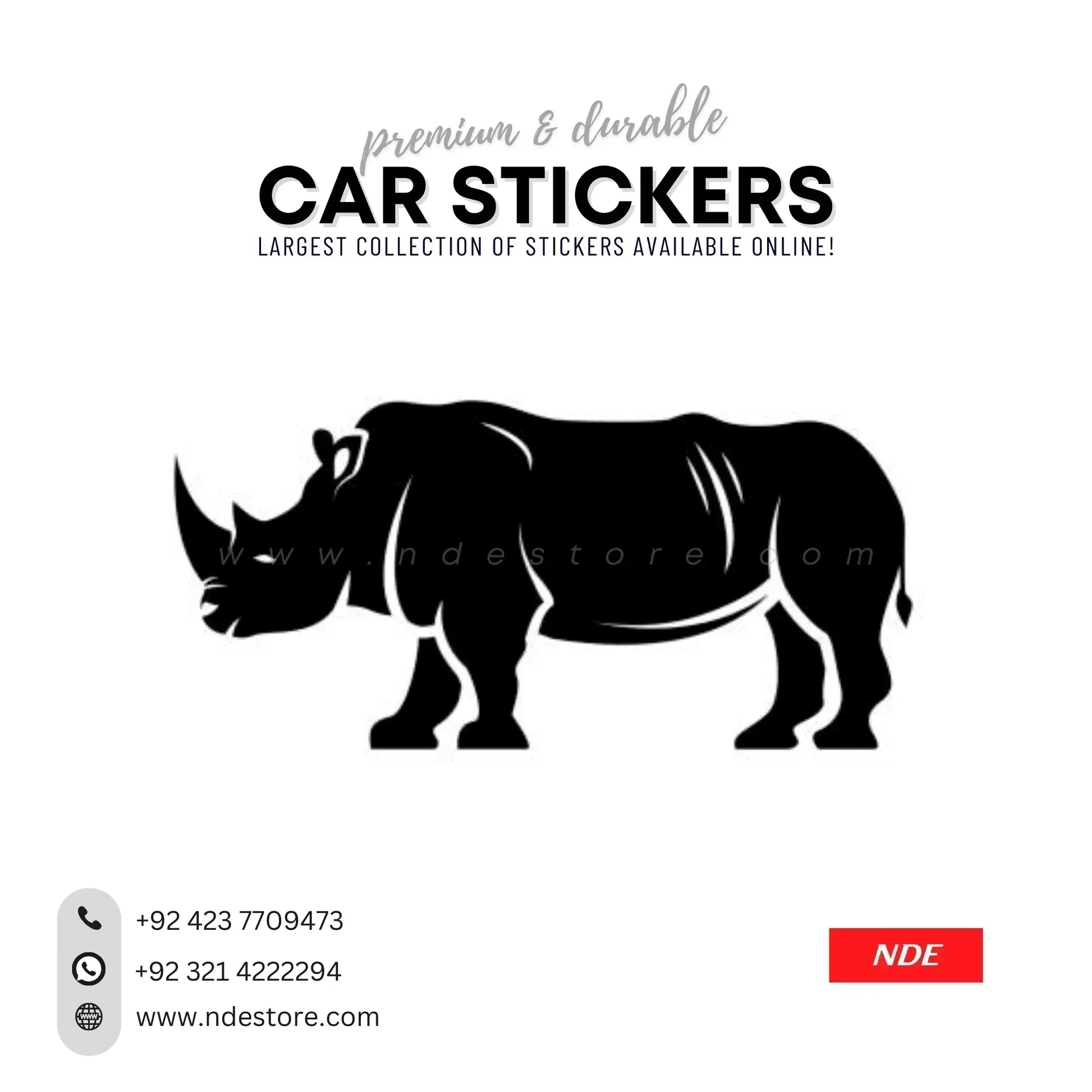 STICKER RHINO - ndestore.com
