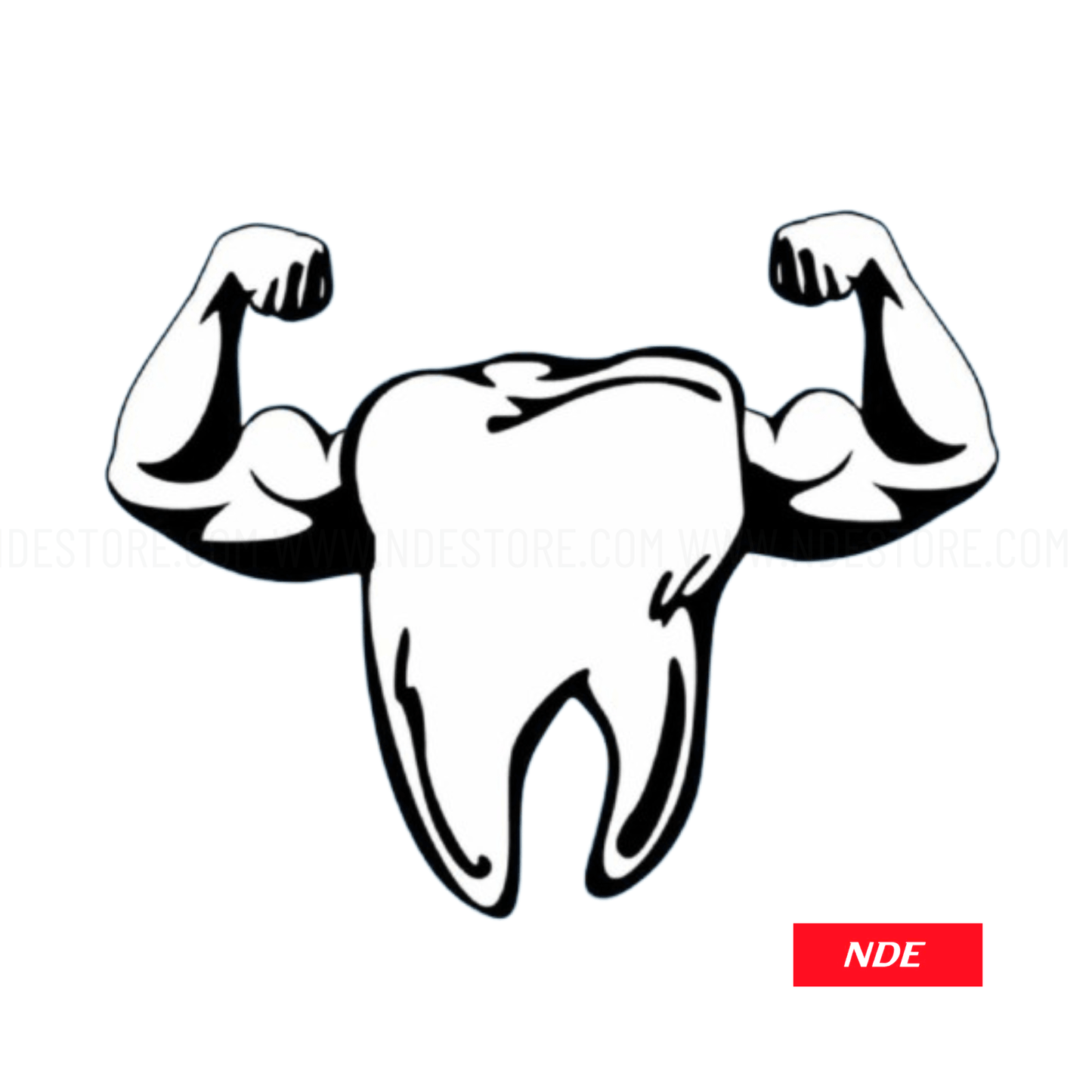 STICKER TOOTH MUSCLE - CUSTOM DESIGN - ndestore.com