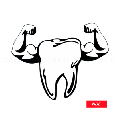 STICKER TOOTH MUSCLE - CUSTOM DESIGN - ndestore.com